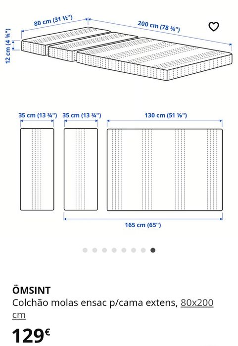 Colchão criança 3 modos extensíveis