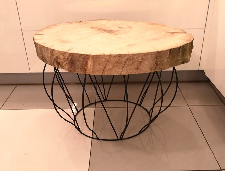 Nogi do stolika kawowego live edge rustykalne loft hairpin podstawa