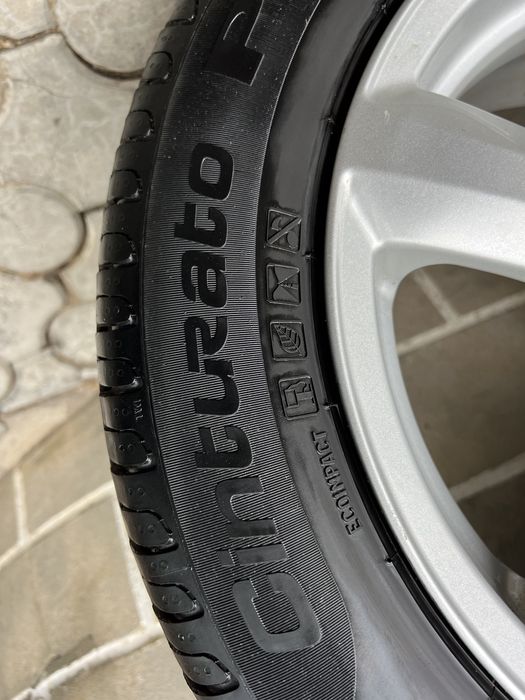 Диски Skoda  VW Seat 5*112 6.5JET50 Pirelli 205 55 R16