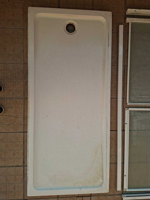Base de Duche + Proteção de Duche com porta de correr
