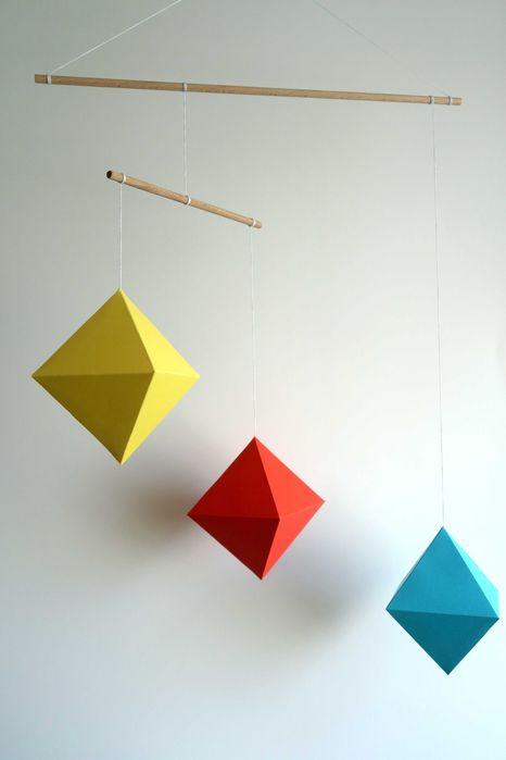 Ośmiościany duży Mobil Montessori Karuzela od 5 tygodnia życia