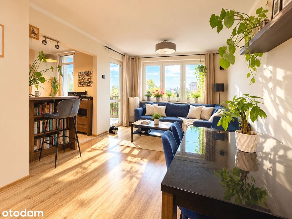 3 pokojowe z super układem + balkon!