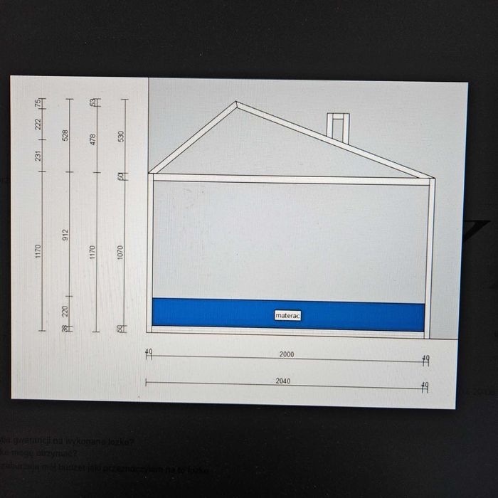 Łóżko domek 120x200