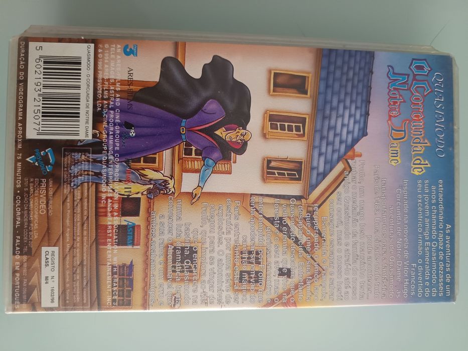 VHS Quasimodo o corcunda de nôtre Dame