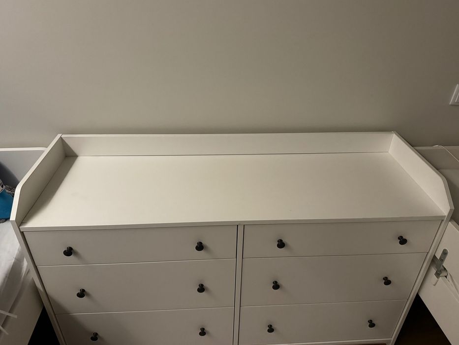Comoda quarto branca ikea Hauga