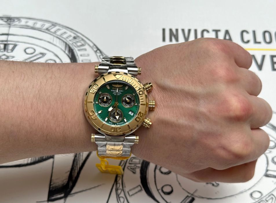 Годинник часы Invicta 25804 Subaqua Noma I 47 mm. Green EMERALD 200 MT
