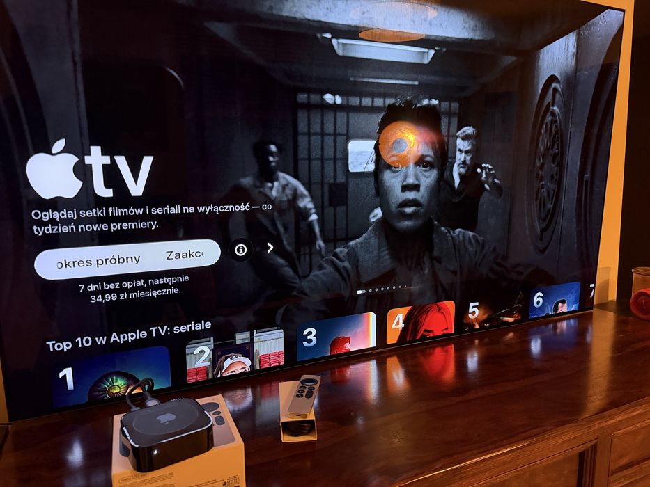 Idealny odtwarzacz multimedialny Apple TV A1625 nowy pilot