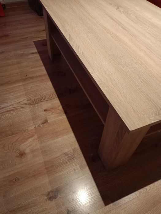 Ława dąb sonoma z półką