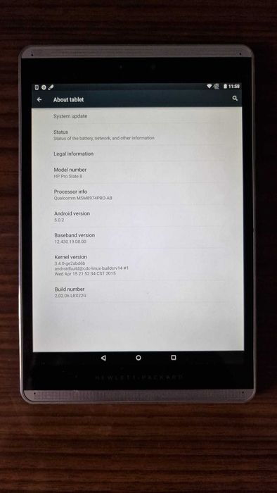 LG Pro slate 8 tablet 2016 com sleeve(case)