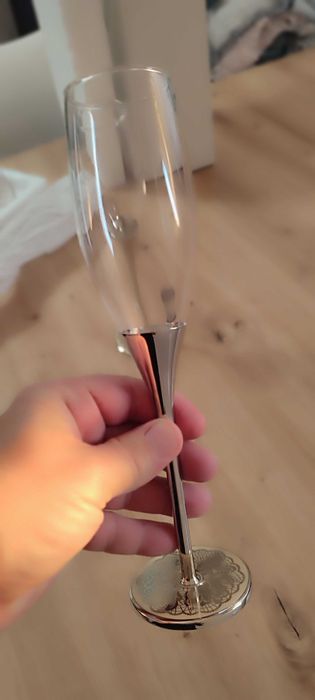 Taça de champanhe vintage