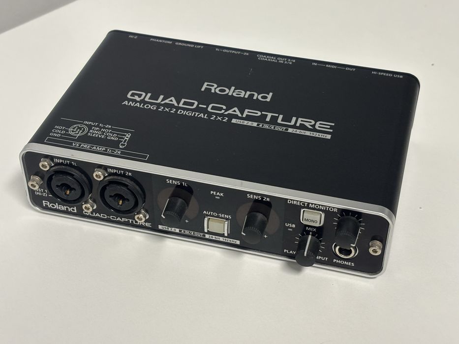 Roland quad capture - Interface gravacao audio