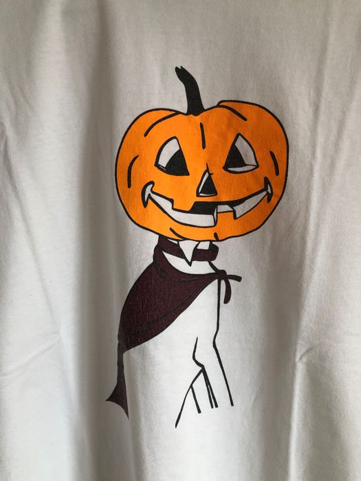Camisola branca 100% algodão de Halloween M