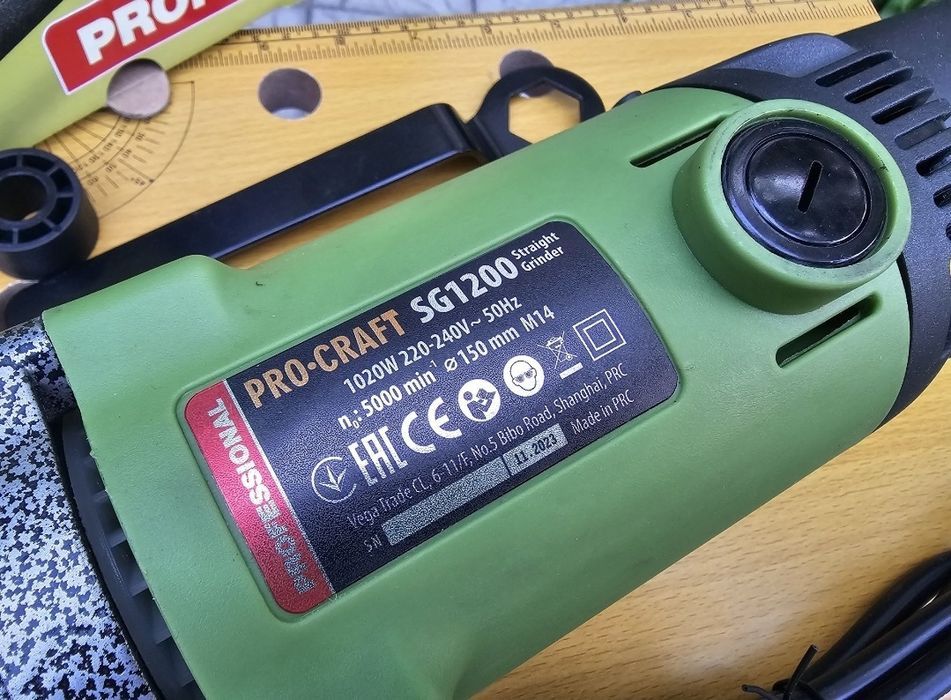 Прямая шлифмашина ProCraft SG1020 Гарантия 36мес Медная Обмотка