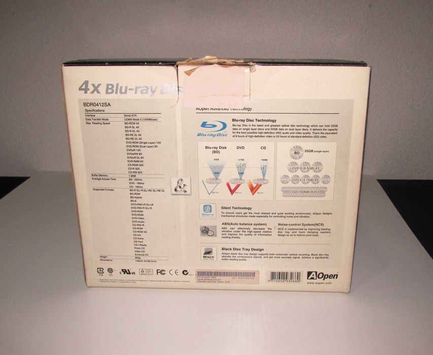 Blu-ray Disc Rom Drive Sata "AOpen"