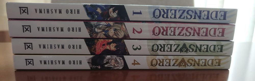 Coleção de mangas de "Edens Zero" novos (1, 2, 3 e 4)