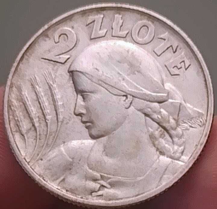 Moneta srebrna 2 złote 1925 Żniwiarka, Oryginał