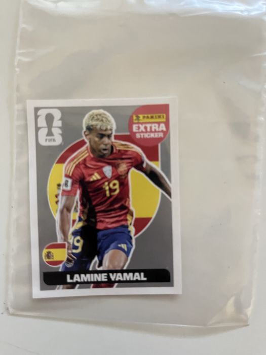 Lamine Yamal extra sticker Prata