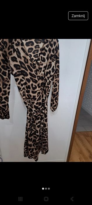 Sukienka w panterke maxi M