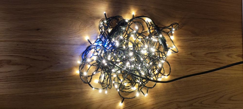 Lampki choinkowe 15m, 200 ledów, ciepła barwa światła
