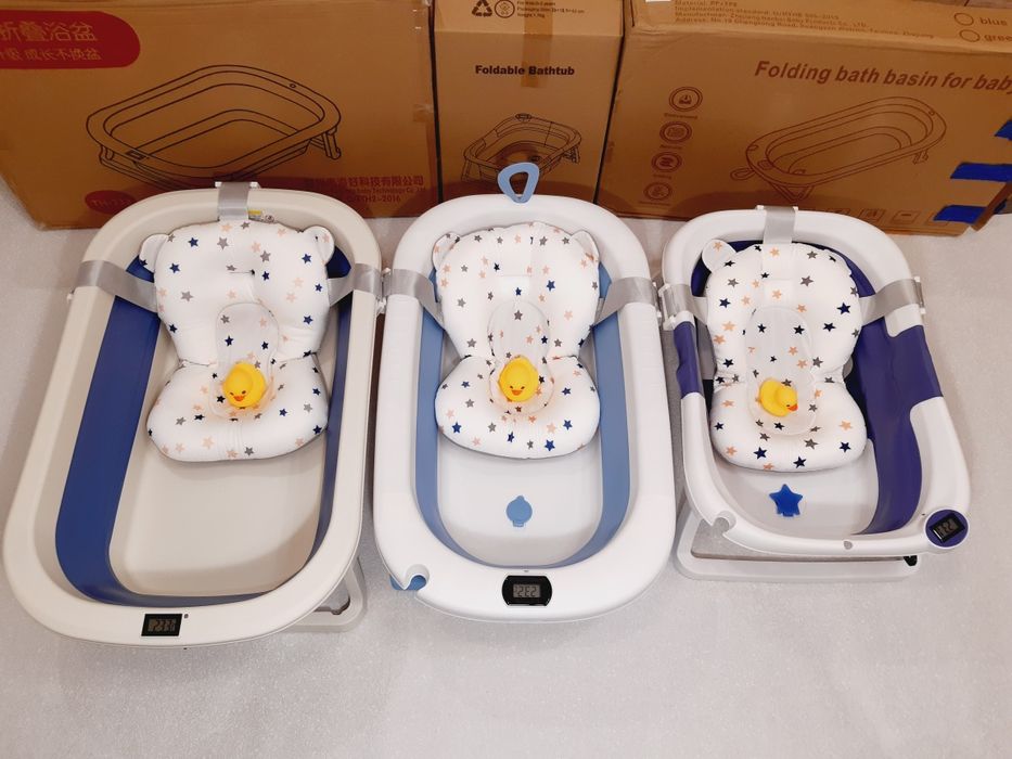 Складная детская ванночка с термометром складна дитяча ванна з термоме