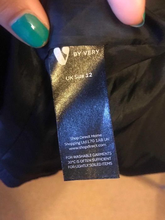 Пальто синего цвета Англия бренд By Very Размер 12 UK