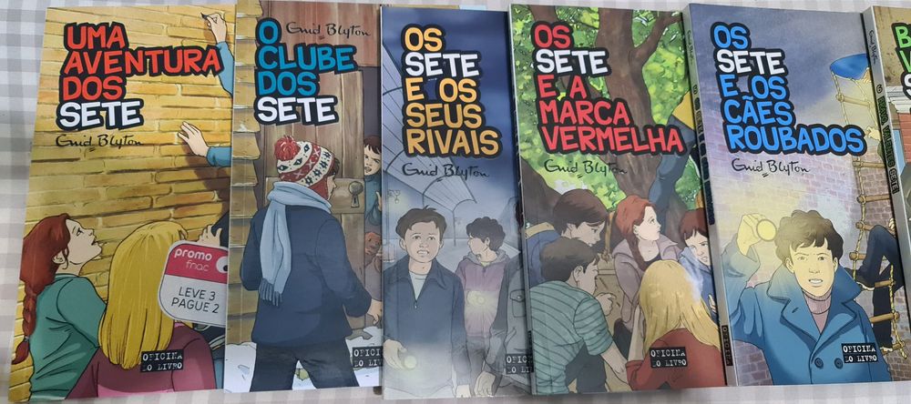 Coleção infantil "Os Sete". Novo