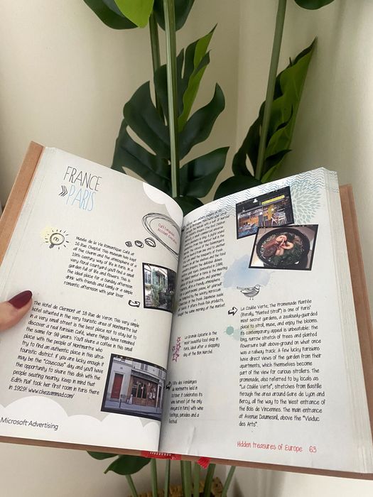 Livro ilustrado "Hidden Treasures od Europe" - novo