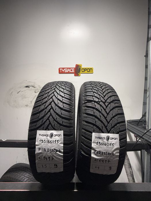 2x Firestone Winterhawk 195/65 R15 zimowe 9.0mm DOT 3825