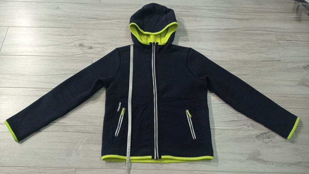Dwustronna bluza polarowa, Decathlon, r. ok 140