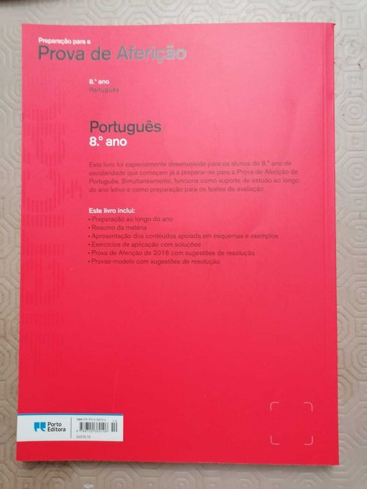Livro de preparação para Prova de Aferição de 8ºano de PORTUGUÊS