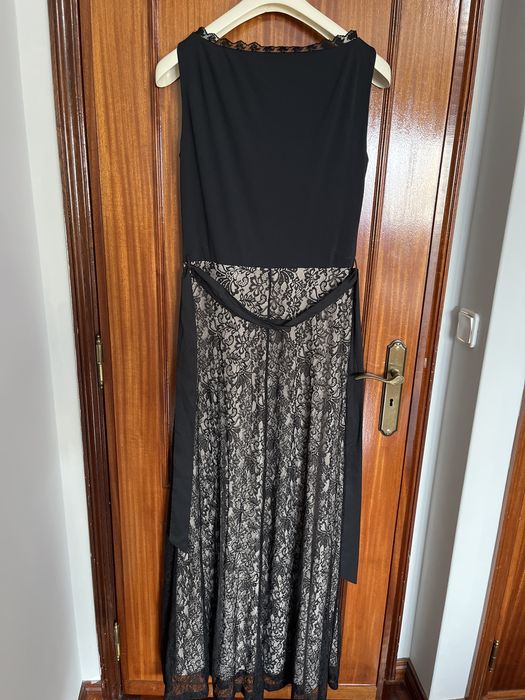 Vestido de festa, comprido da mango