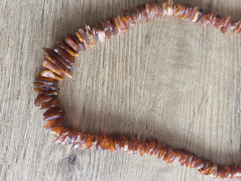 Korale z naturalnego bursztynu