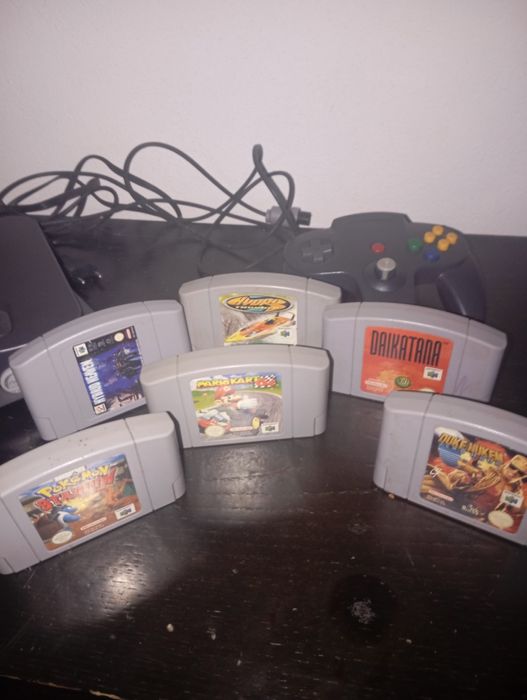 Nintendo 64 com jogos