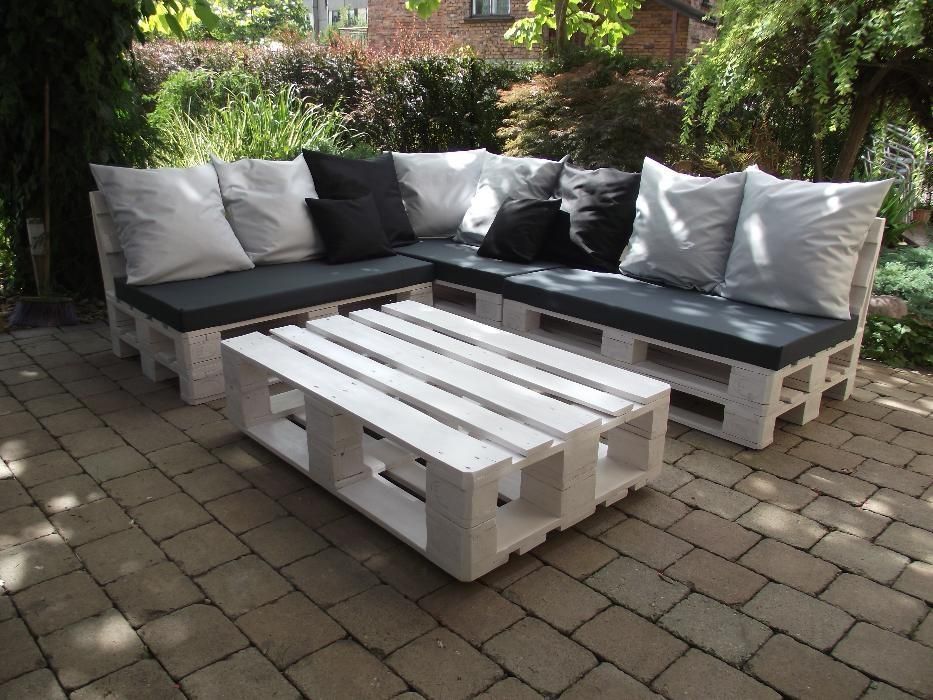 Meble ogrodowe z palet.