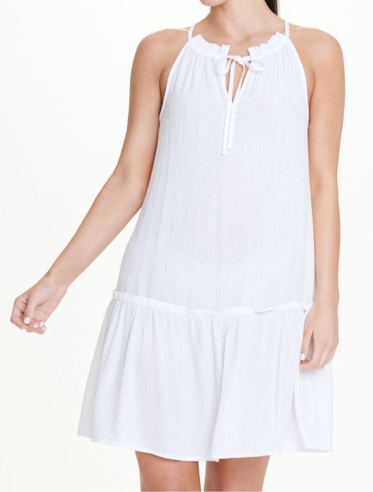 Біла пляжна туніка, сукня на літо