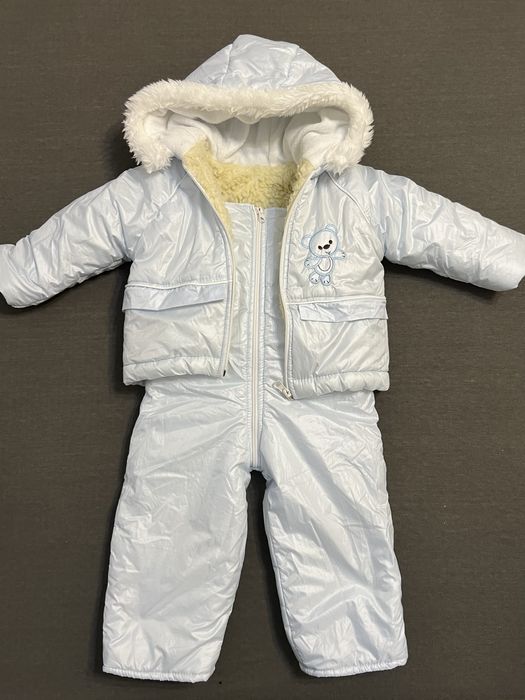 Ocieplany zimowy kombinezon śpiworek 0-18