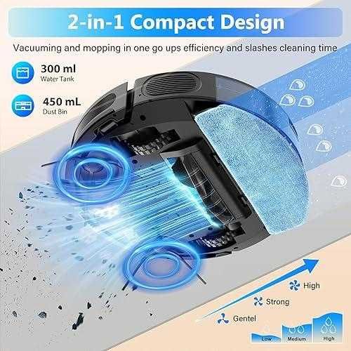 Robot sprzątający TIKOM L9000 CZARNY z funkcją mopowania
