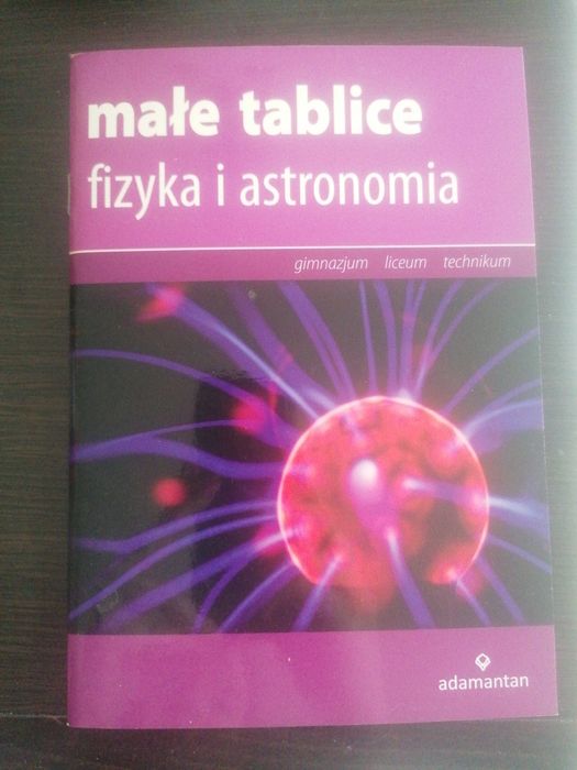 1d Małe tablice fizyka i astronomia
