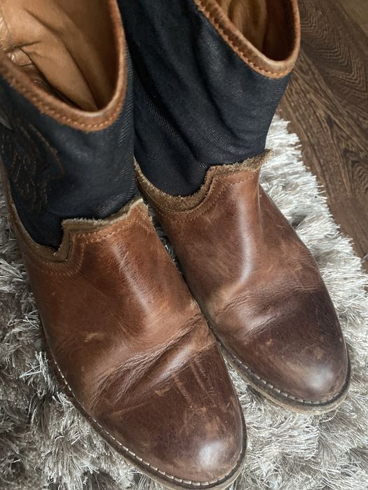 Botas salsa em pele verdadeira