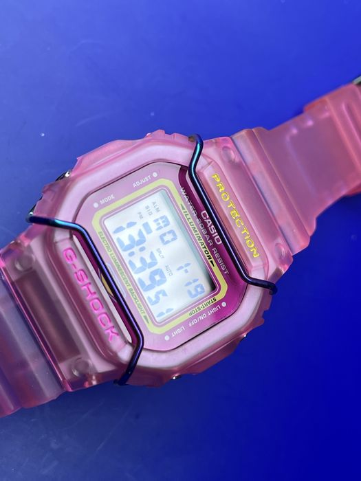Casio G-SHOCK DW-5600 custom pink jelly