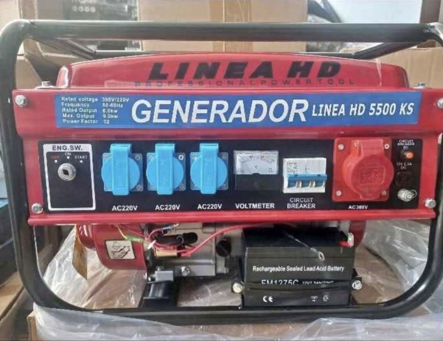 Gerador novo a gasolina com aranque electrico