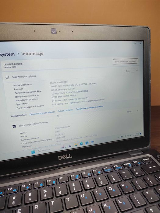 MAŁY LAPTOP | Dell Latitude 5290 | i5-8250U | 16GB RAM | 256SSD | W11