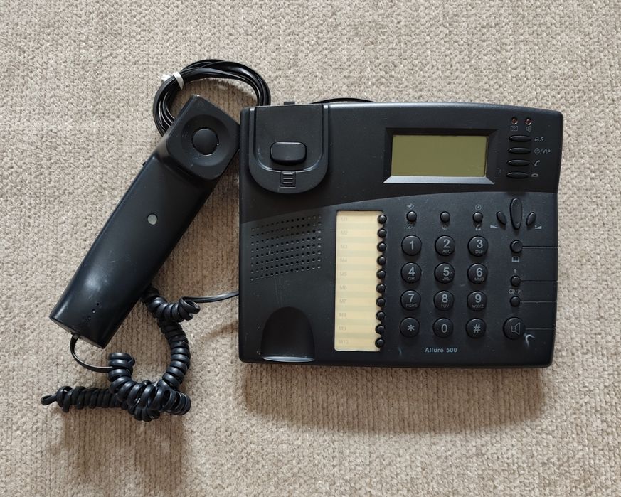 Telefone com auscultador e fios