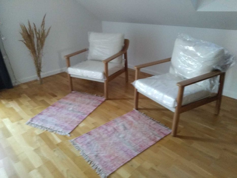 Zestaw mebli tarasowych PATTAYA CAFFE Wood Look - aluminiowych