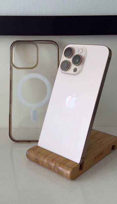 Apple iPhone 16 Pro Max 512GB 92% "dourado" + capa de proteção e carregador