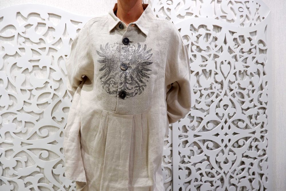 Рубашка Австрия Scheiber  piana 2XL 3XL вышиванка лён эксклюзив люкс