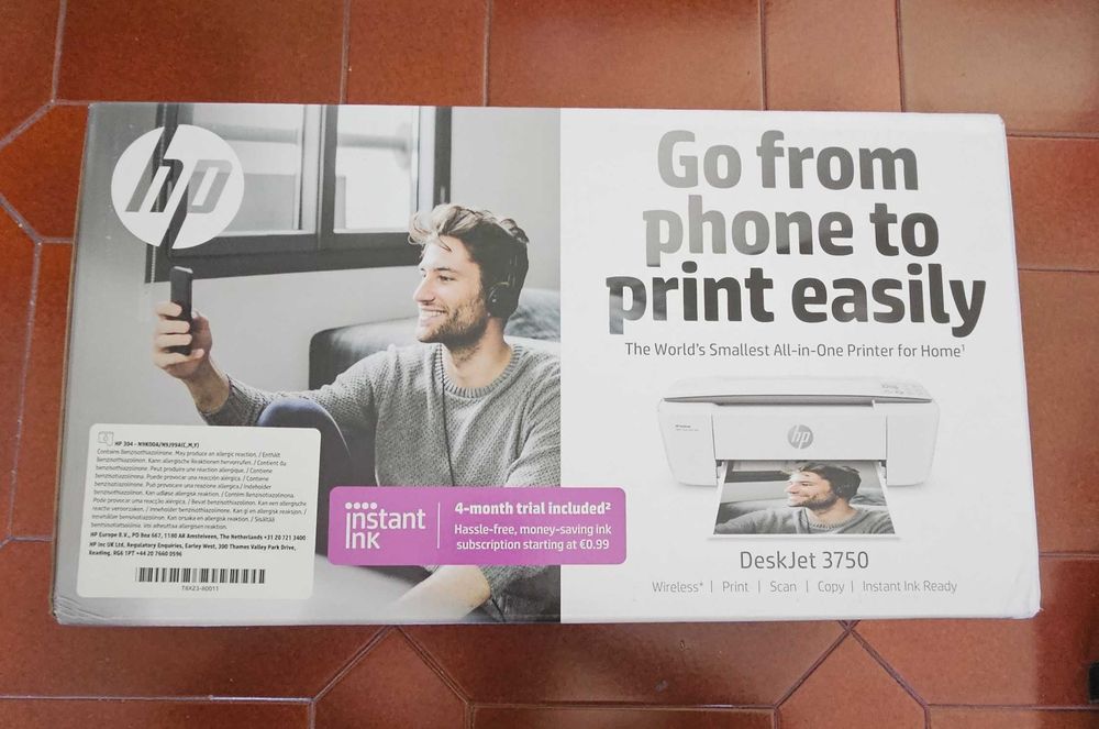 Impressora Deskjet 3750 nova