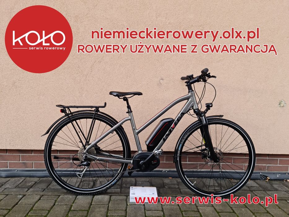Rower elektryczny damski damka UNIVEGA koła 28 SHIMANO ALIVIO okazja