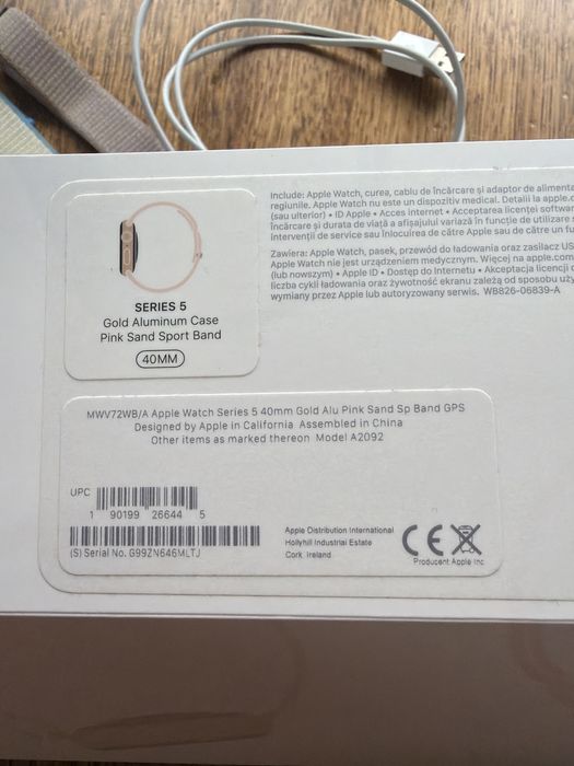 Apple Watch series 5 Gold Aluminium 40 mm