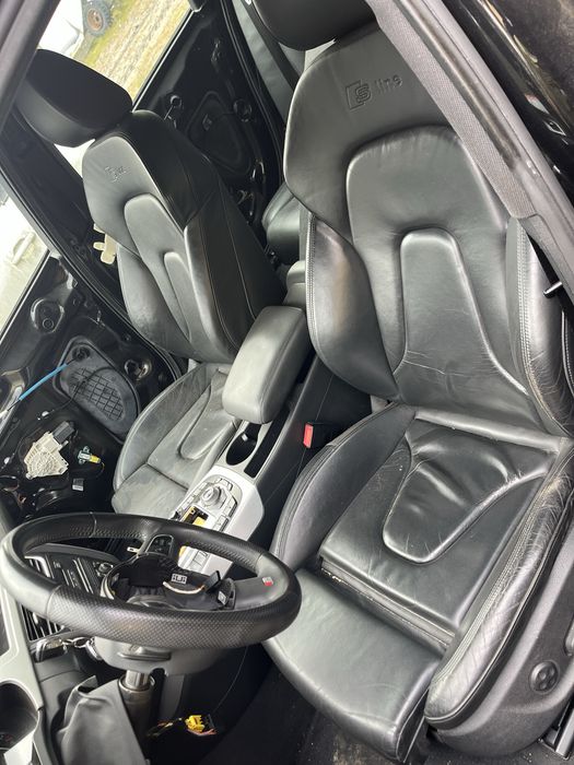 AUDI A4 S4 B8 A5 S5 8T SLINE fotele skóra czarne sporty elektryczne podgrzewane